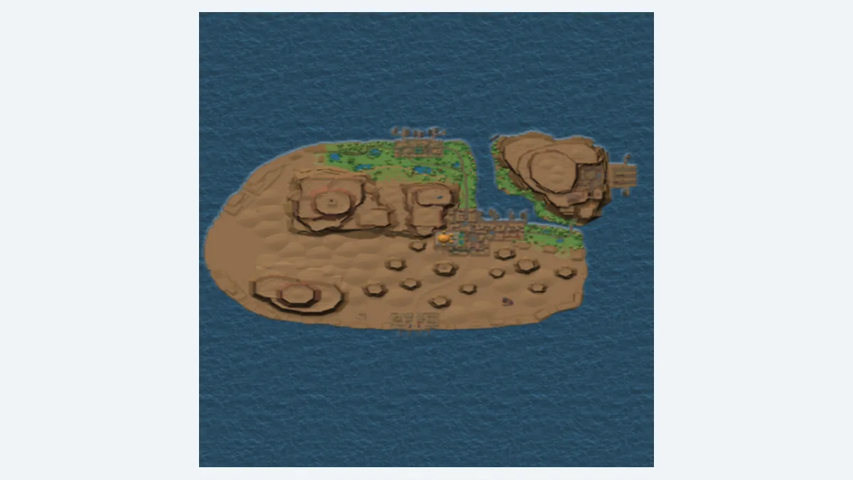 Sameria map crop used as a Nimbus Sea route planning visual for Arcane Odyssey